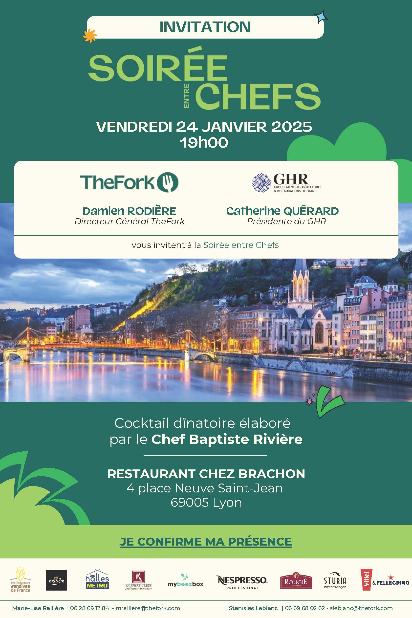 Soirée entre chefs - 24 janvier - The Fork x GHR